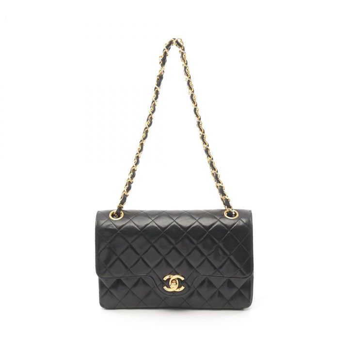 Top Quality Chanel Lambskin Matelasse W Flap Shoulder Bag