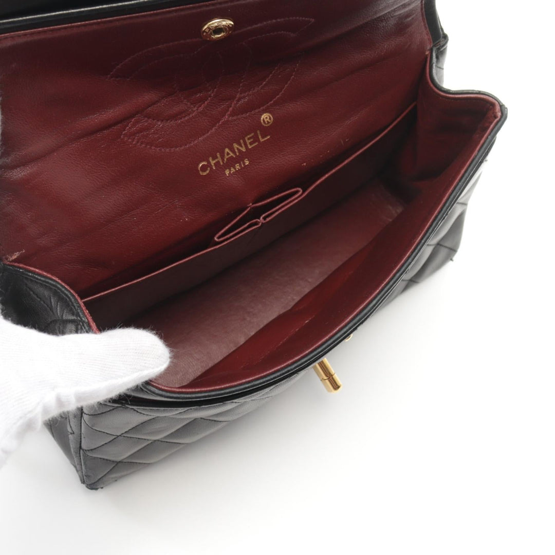 Top Quality Chanel Lambskin Matelasse W Flap Shoulder Bag