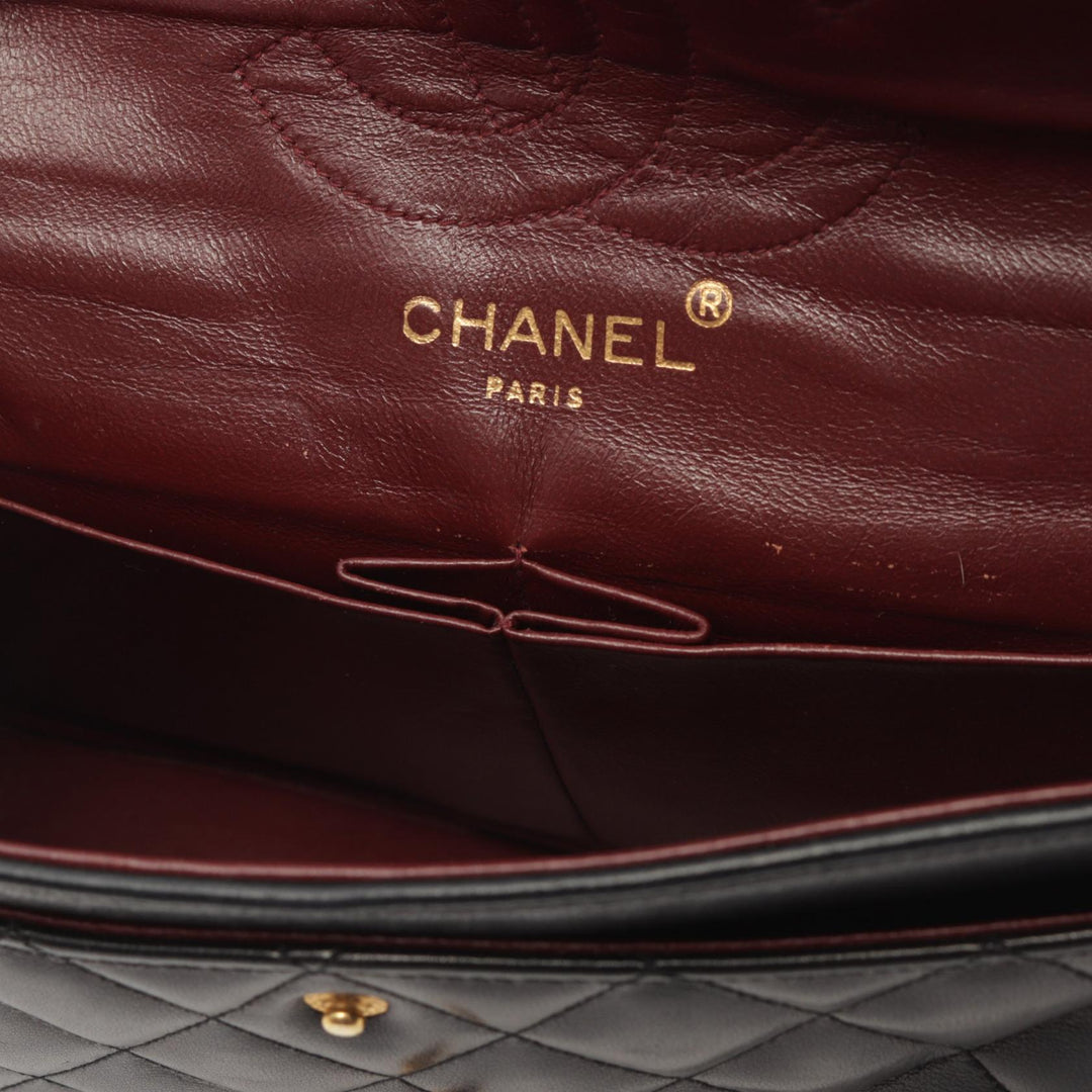 Top Quality Chanel Lambskin Matelasse W Flap Shoulder Bag