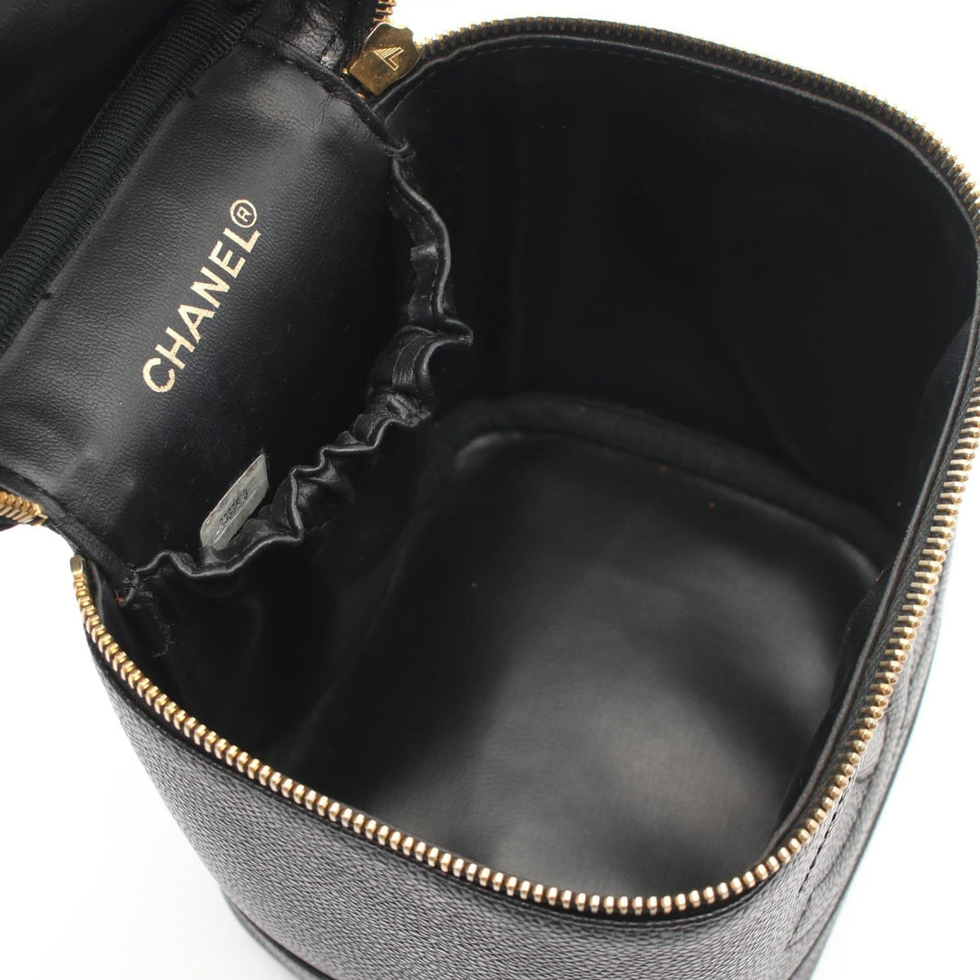 Top Quality Chanel Coco Mark Leather Handbag Black A01998