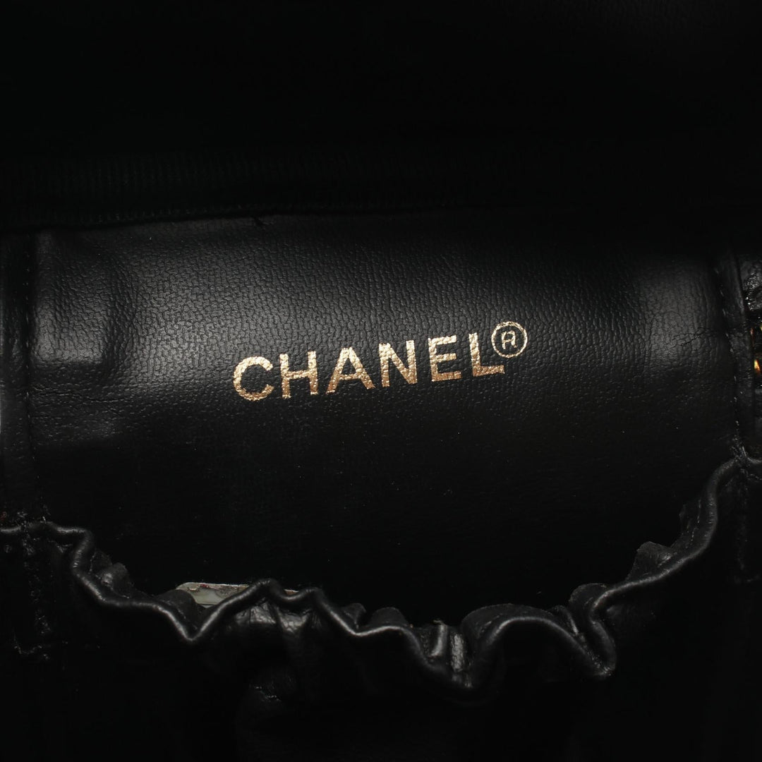 Top Quality Chanel Coco Mark Leather Handbag Black A01998