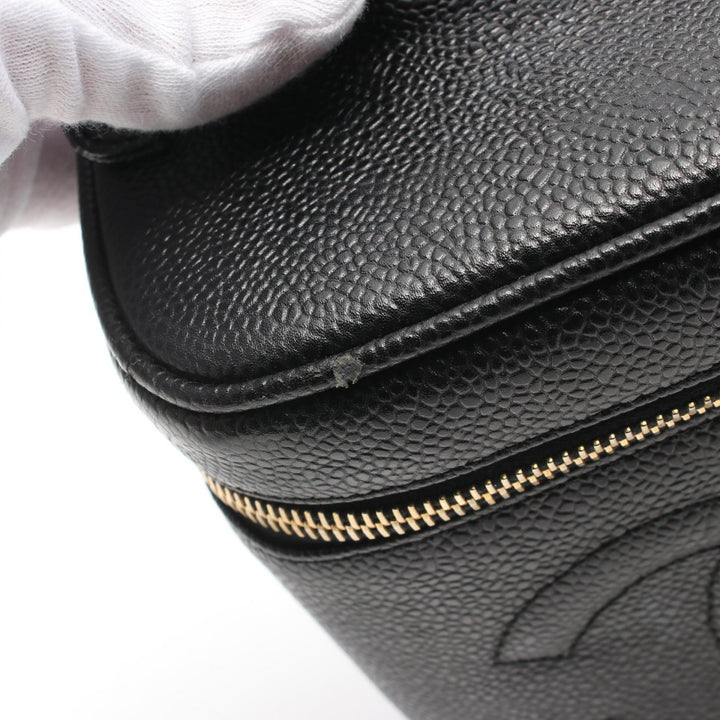 Top Quality Chanel Coco Mark Leather Handbag Black A01998