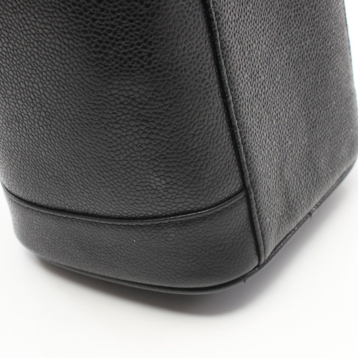 Top Quality Chanel Coco Mark Leather Handbag Black A01998