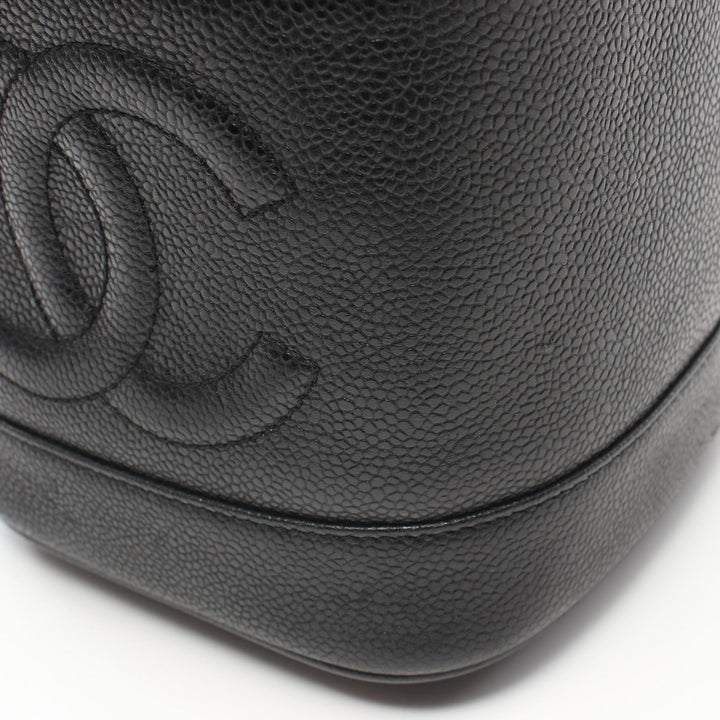 Top Quality Chanel Coco Mark Leather Handbag Black A01998