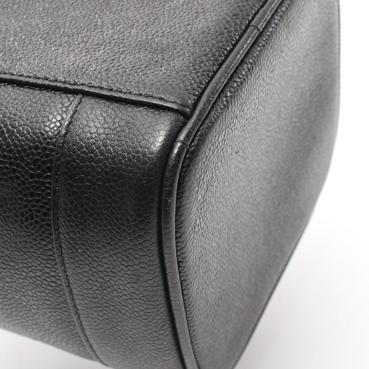 Top Quality Chanel Coco Mark Leather Handbag Black A01998