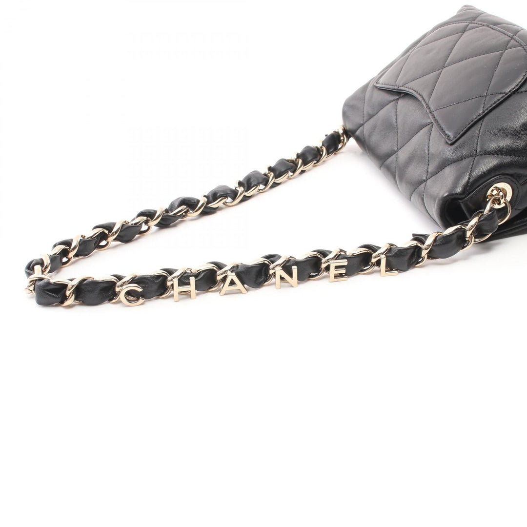 Top Quality Chanel Matelasse Lambskin Shoulder Bag Black