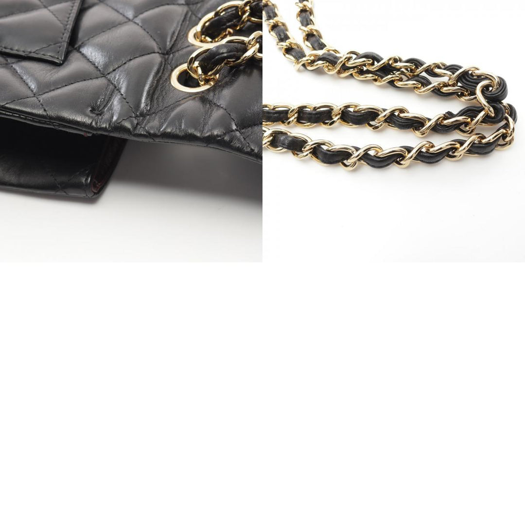 Top Quality Chanel Lambskin Single Flap Shoulder Bag Black