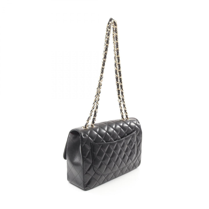 Top Quality Chanel Lambskin Single Flap Shoulder Bag Black