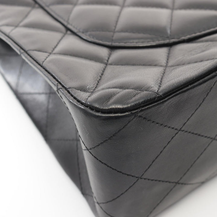 Top Quality Chanel Lambskin Single Flap Shoulder Bag Black