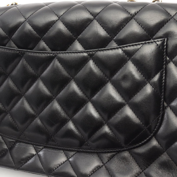 Top Quality Chanel Lambskin Single Flap Shoulder Bag Black