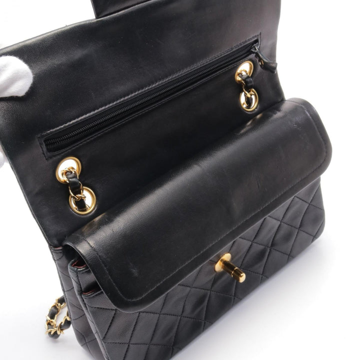 Top Quality Chanel Lambskin Matelasse W Flap Shoulder Bag