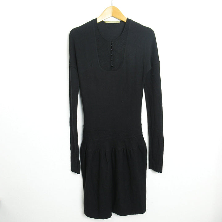 Top Quality Balenciaga Polyester Dress Black 163546