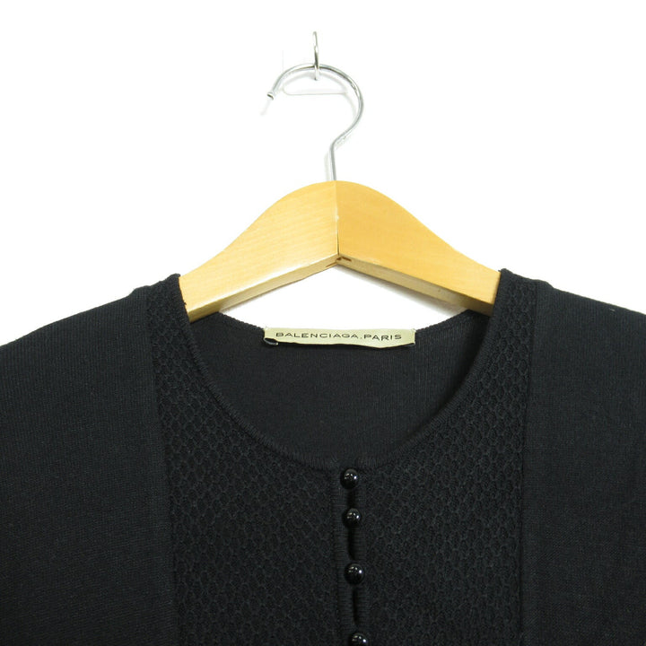 Top Quality Balenciaga Polyester Dress Black 163546