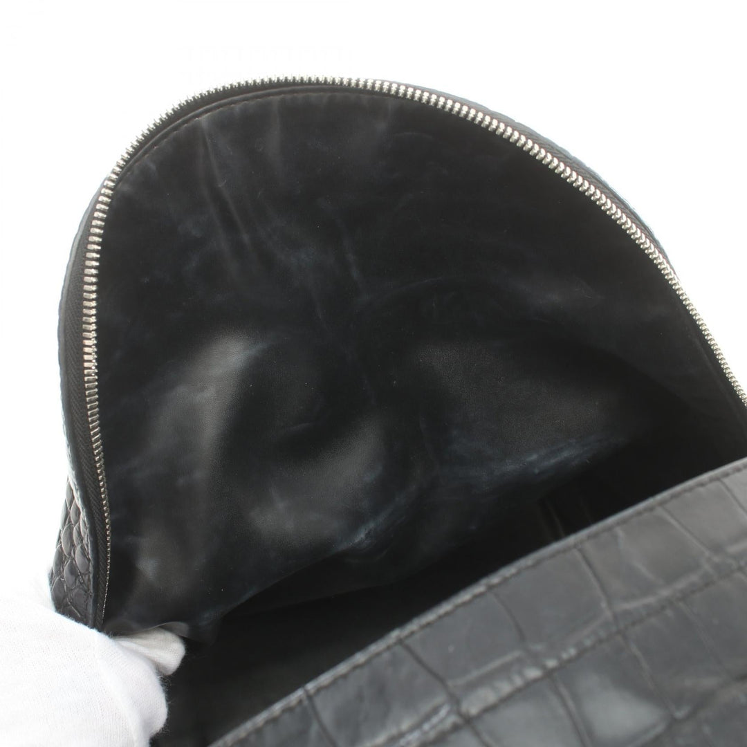 balenciaga Leather Everyday Backpack Black