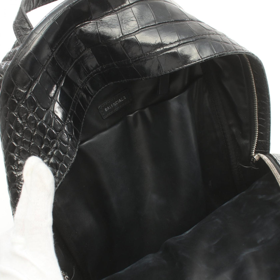 balenciaga Leather Everyday Backpack Black