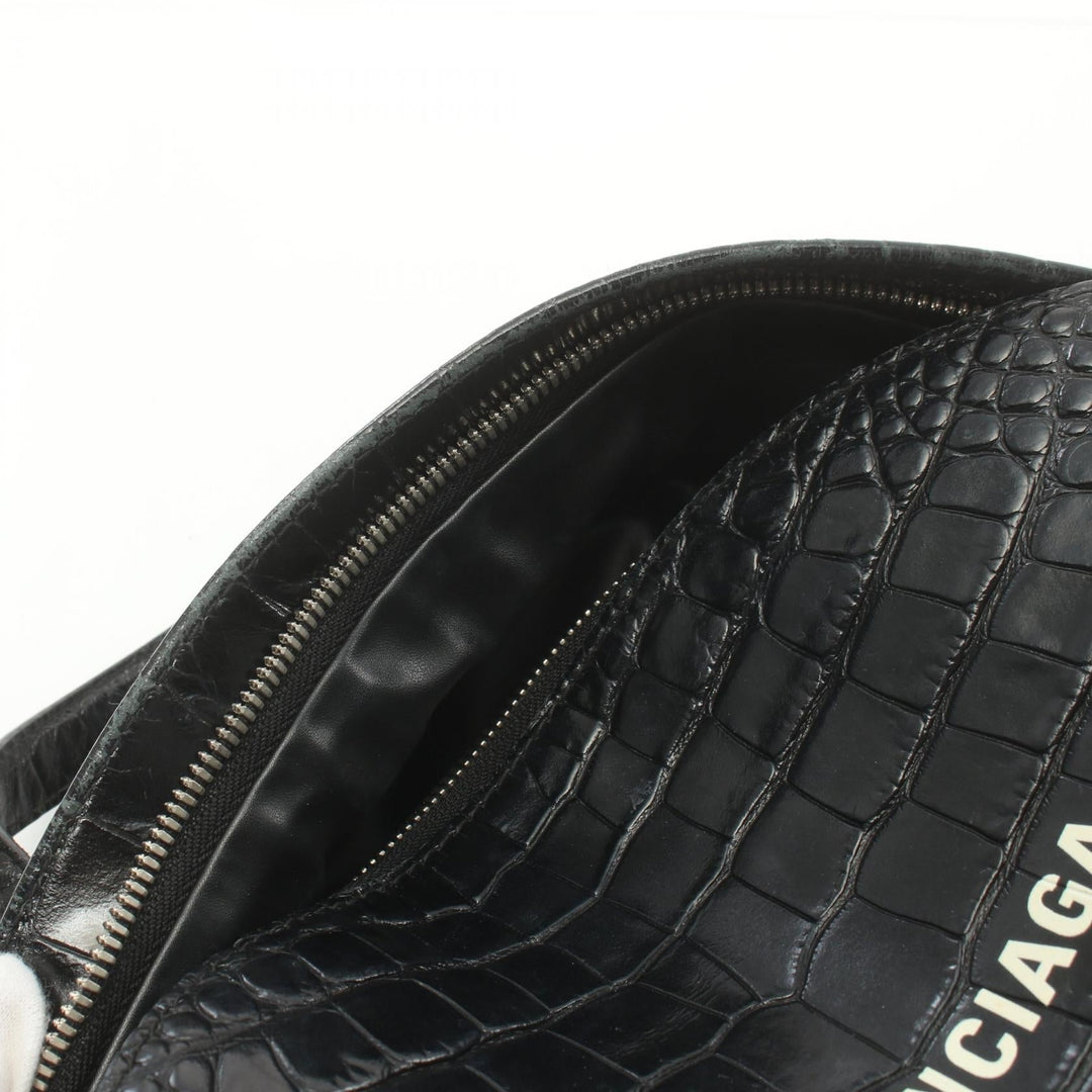 balenciaga Leather Everyday Backpack Black