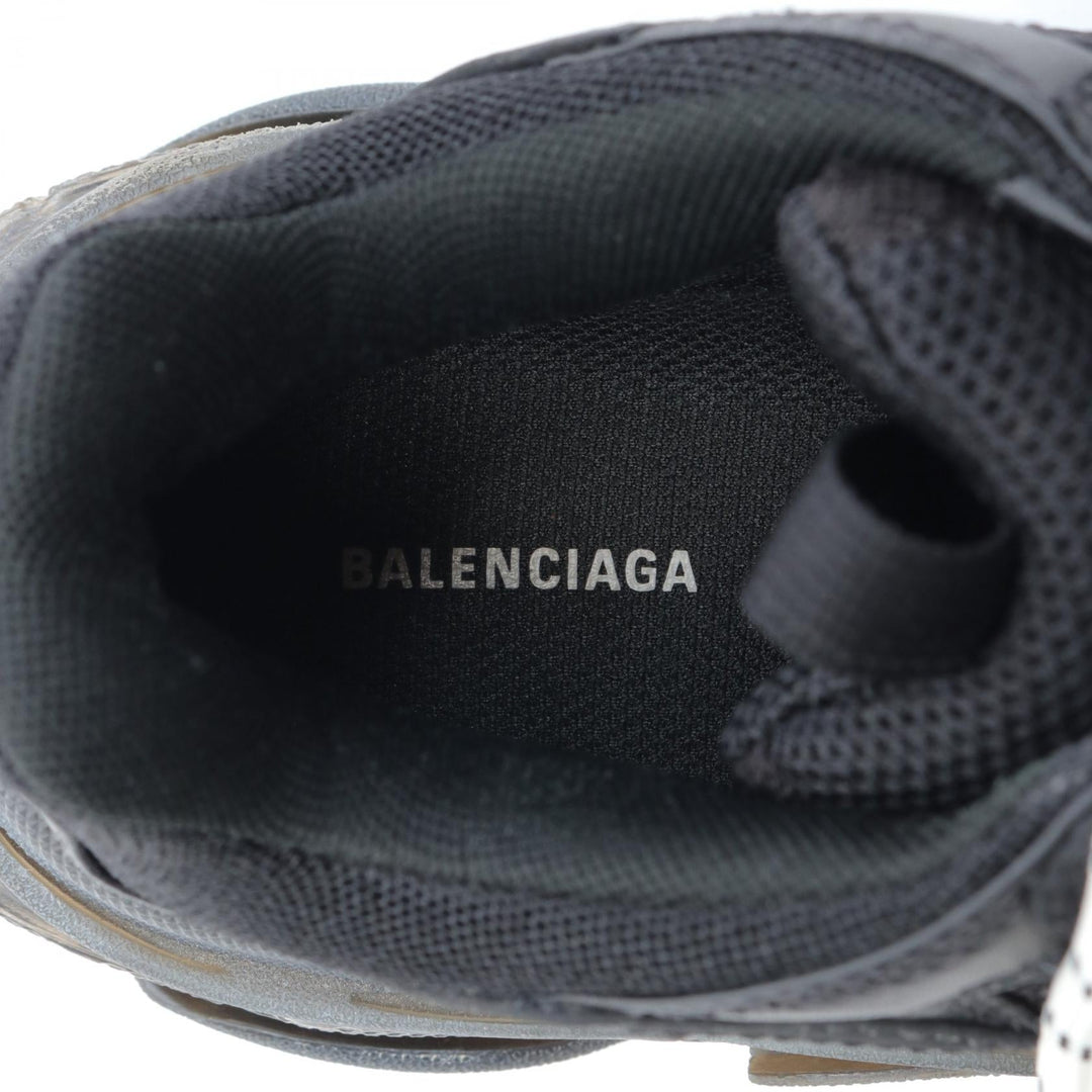 Top Quality Balenciaga Triple S Sneakers Leather Fabric Black