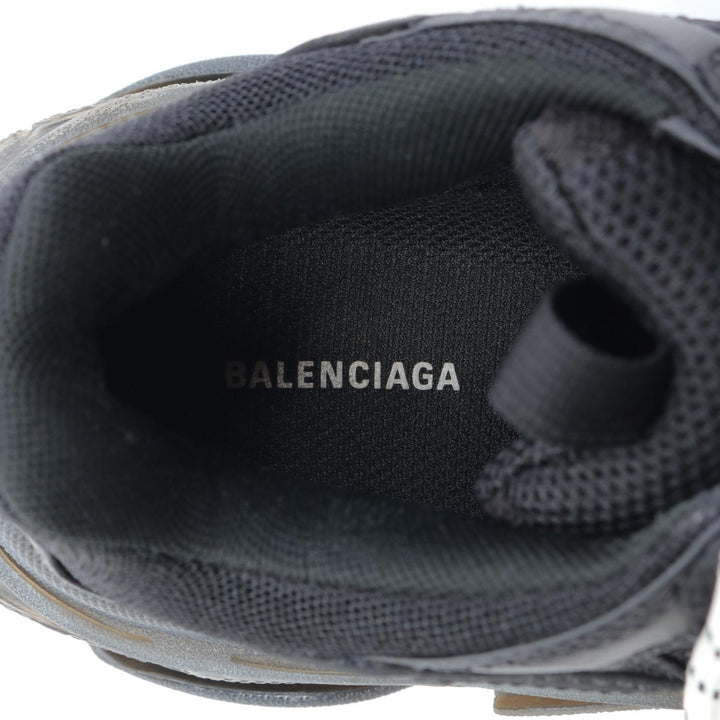 Top Quality Balenciaga Triple S Sneakers Leather Fabric Black