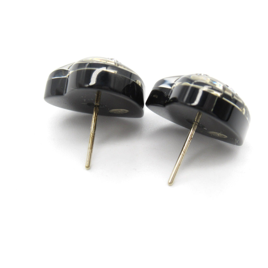 Top Quality Chanel Heart Earrings Plastic Gold