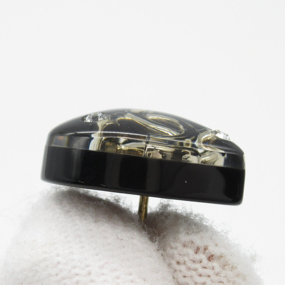 Top Quality Chanel Heart Earrings Plastic Gold