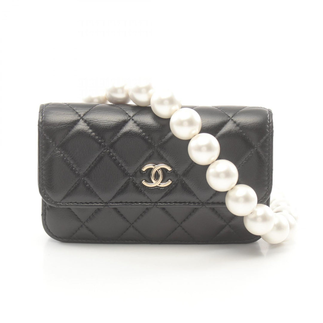 Top Quality Chanel Matelasse Pearl Chain Leather Shoulder Bag
