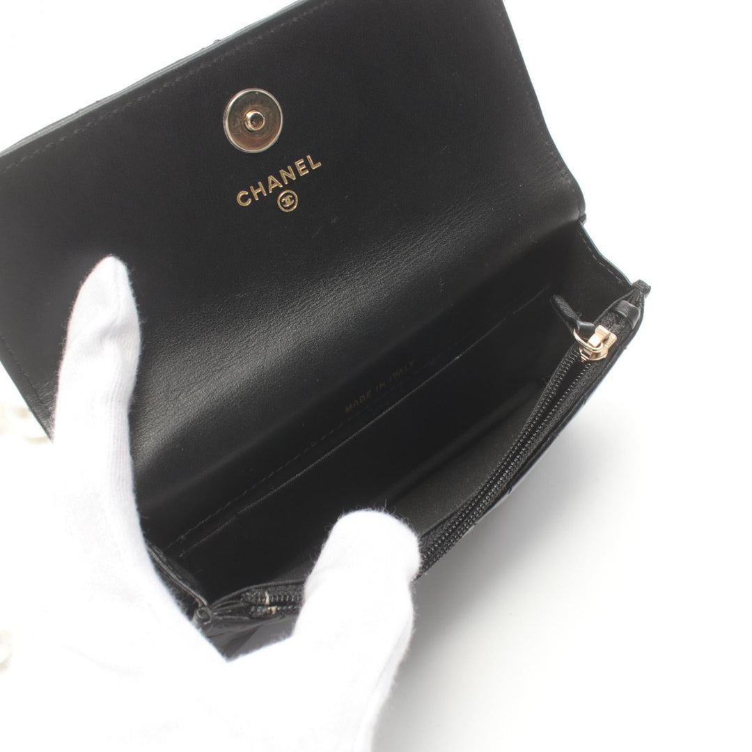 Top Quality Chanel Matelasse Pearl Chain Leather Shoulder Bag