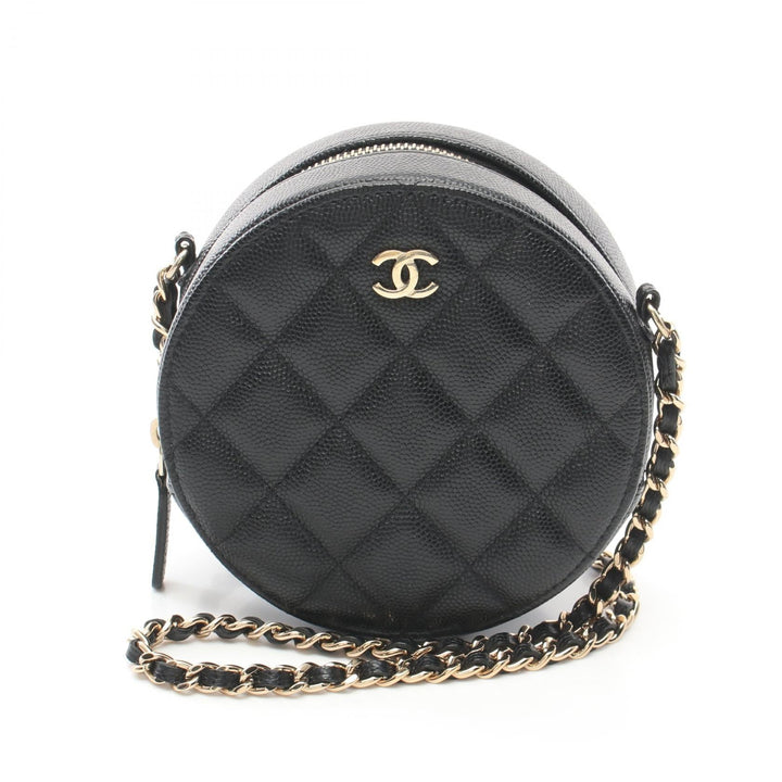 Top Quality Chanel Matelasse Leather Shoulder Bag Black