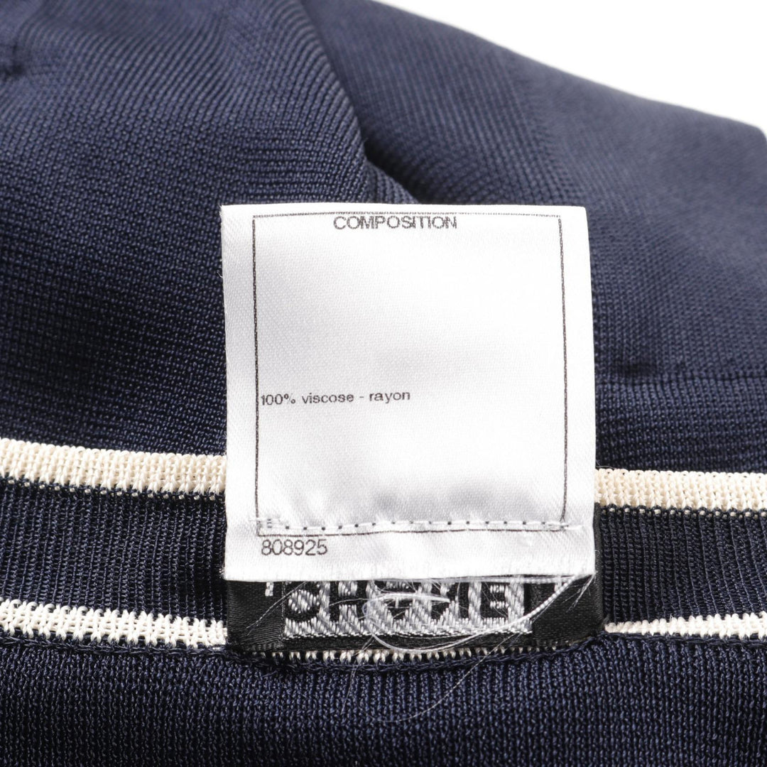 Top Quality Chanel Rayon Cardigan Navy/Ivory