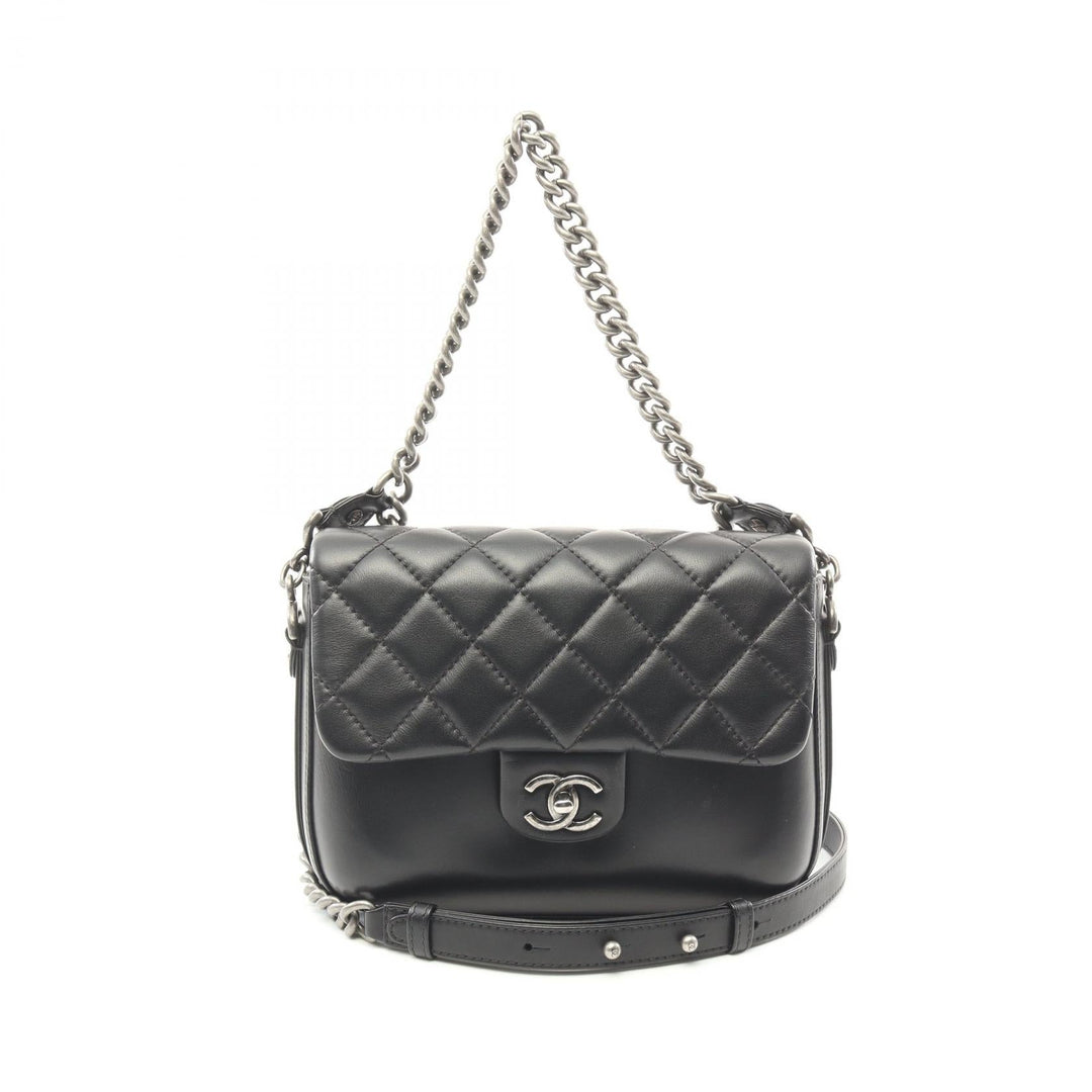Top Quality Chanel Matelasse Leather Shoulder Bag Black