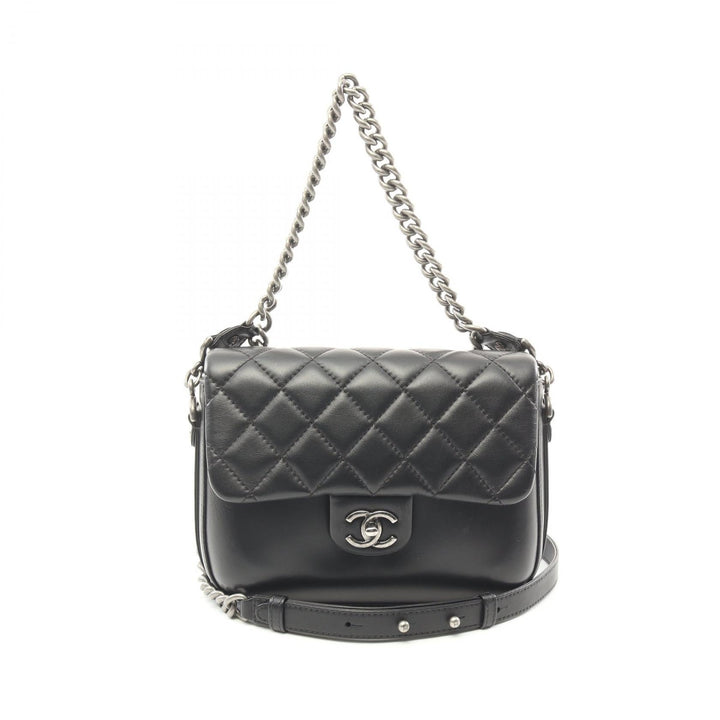 Top Quality Chanel Matelasse Leather Shoulder Bag Black