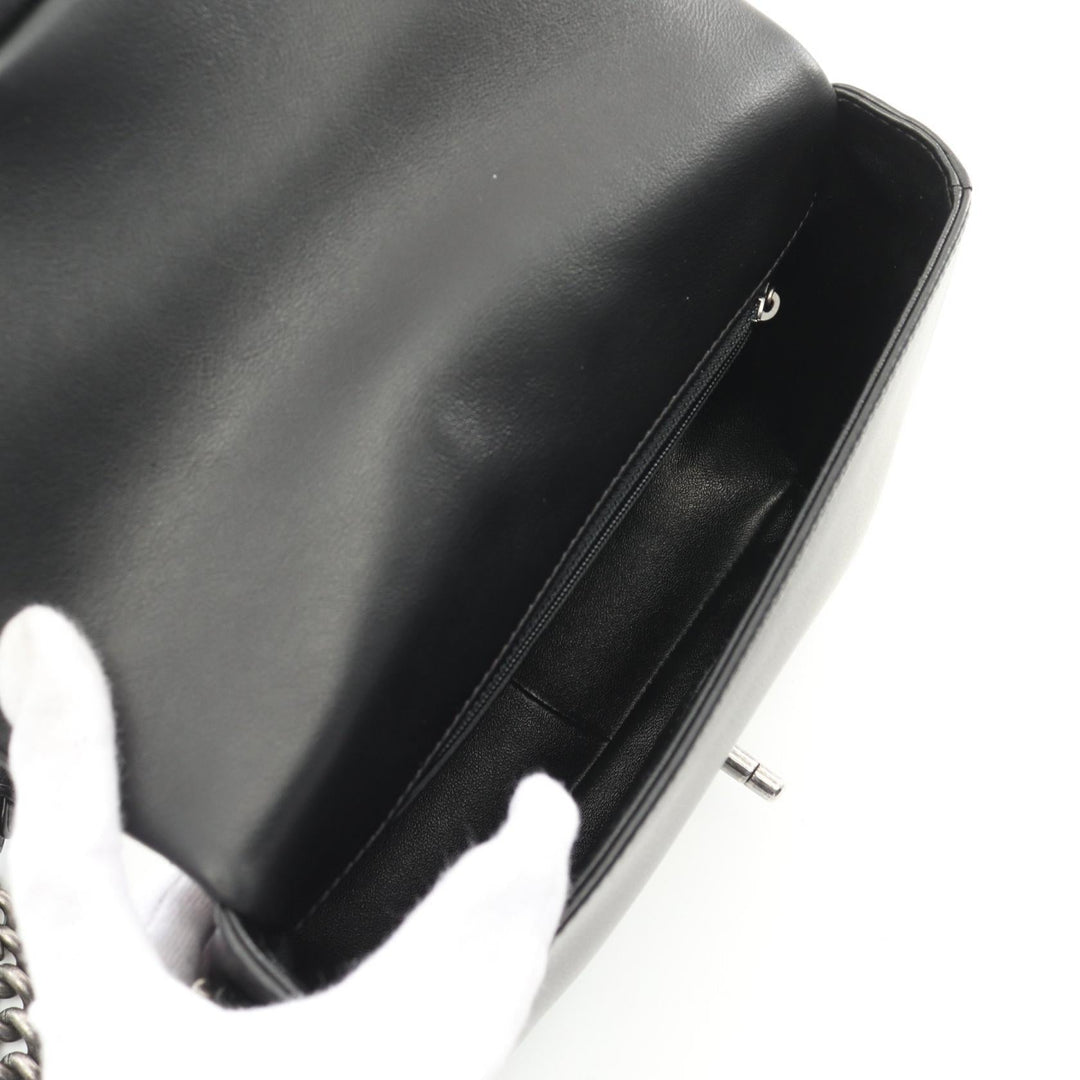 Top Quality Chanel Matelasse Leather Shoulder Bag Black