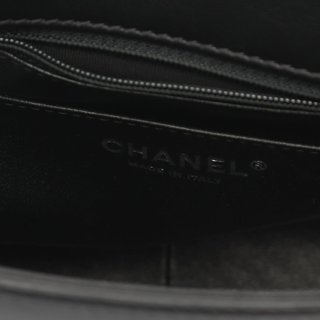 Top Quality Chanel Matelasse Leather Shoulder Bag Black