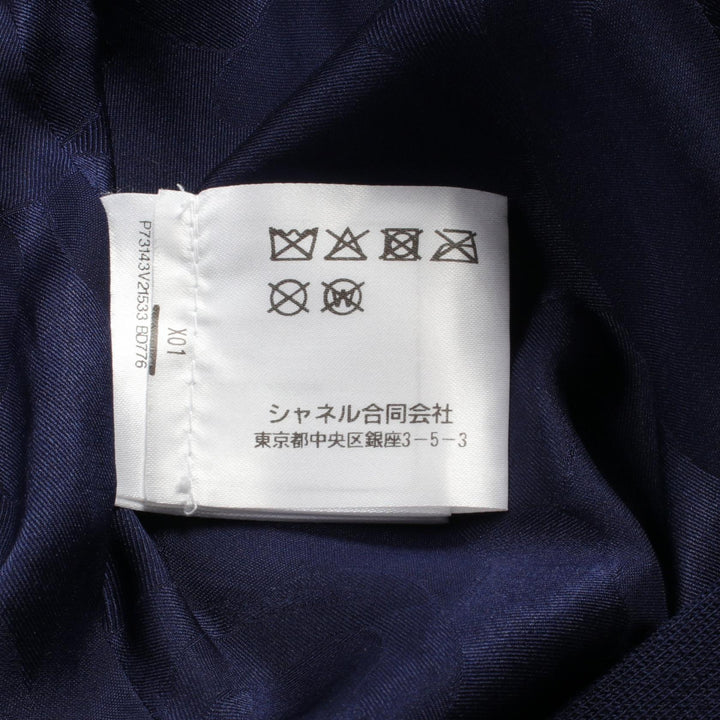 Top Quality Chanel Wool Coat Navy P73143V21533