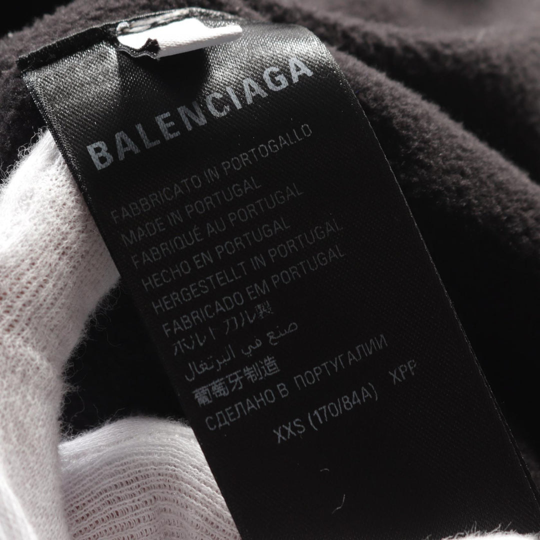 Top Quality Balenciaga Zip-Up Boa Hoodie Jacket Black