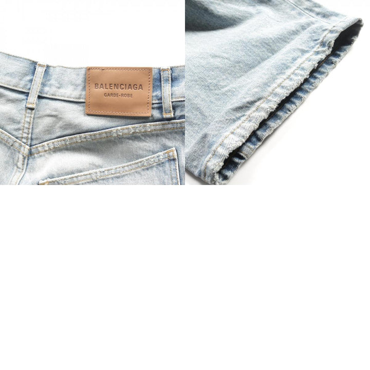 Top Quality Balenciaga Cotton Denim Pants