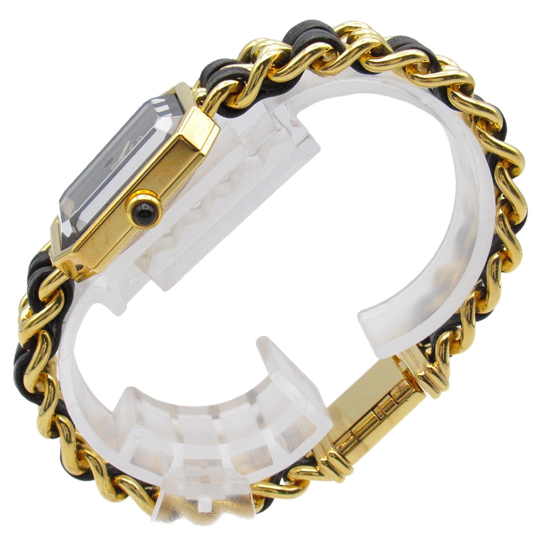 Chanel Premiere LÈççÈáë/ÁöÆÈù©ÊâãÈå∂Áü≥Ëã±Ê©üËäØÈªëËâ≤#16.5cm