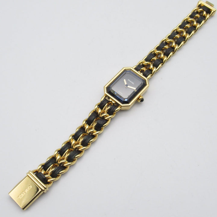 Chanel Premiere LÈççÈáë/ÁöÆÈù©ÊâãÈå∂Áü≥Ëã±Ê©üËäØÈªëËâ≤#16.5cm
