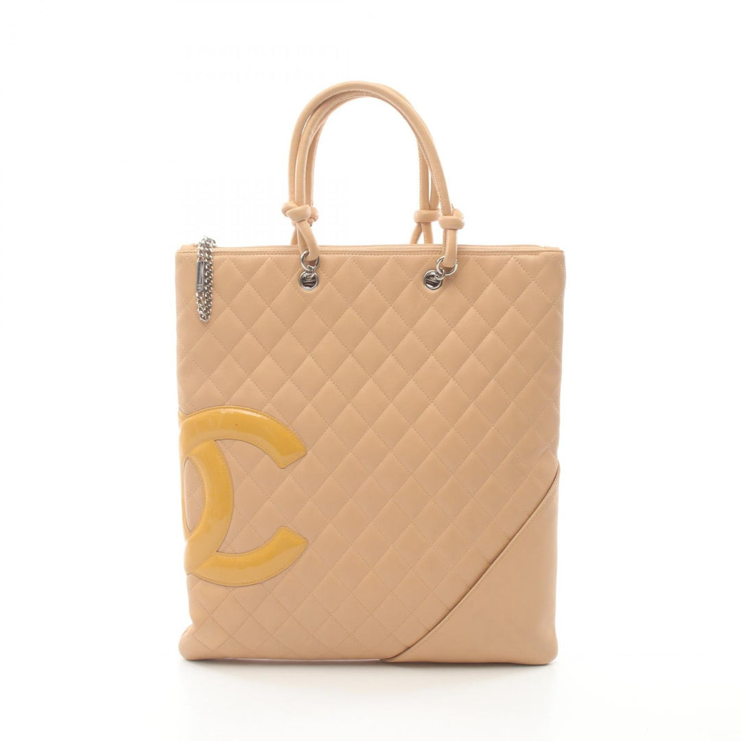 Top Quality Chanel Cambon Line Flat Tote Bag Leather Patent