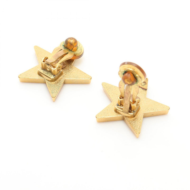 Top Quality Chanel Coco Mark Star Earrings Gold