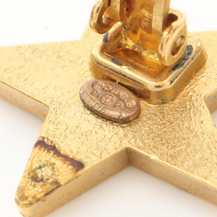 Top Quality Chanel Coco Mark Star Earrings Gold