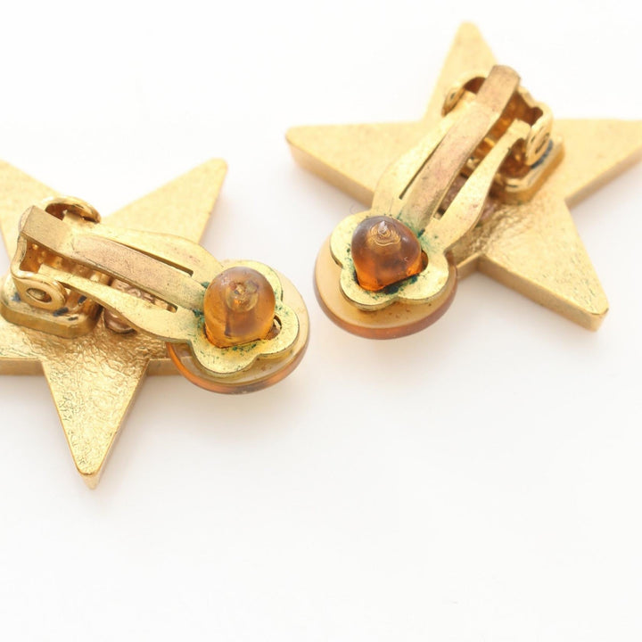 Top Quality Chanel Coco Mark Star Earrings Gold