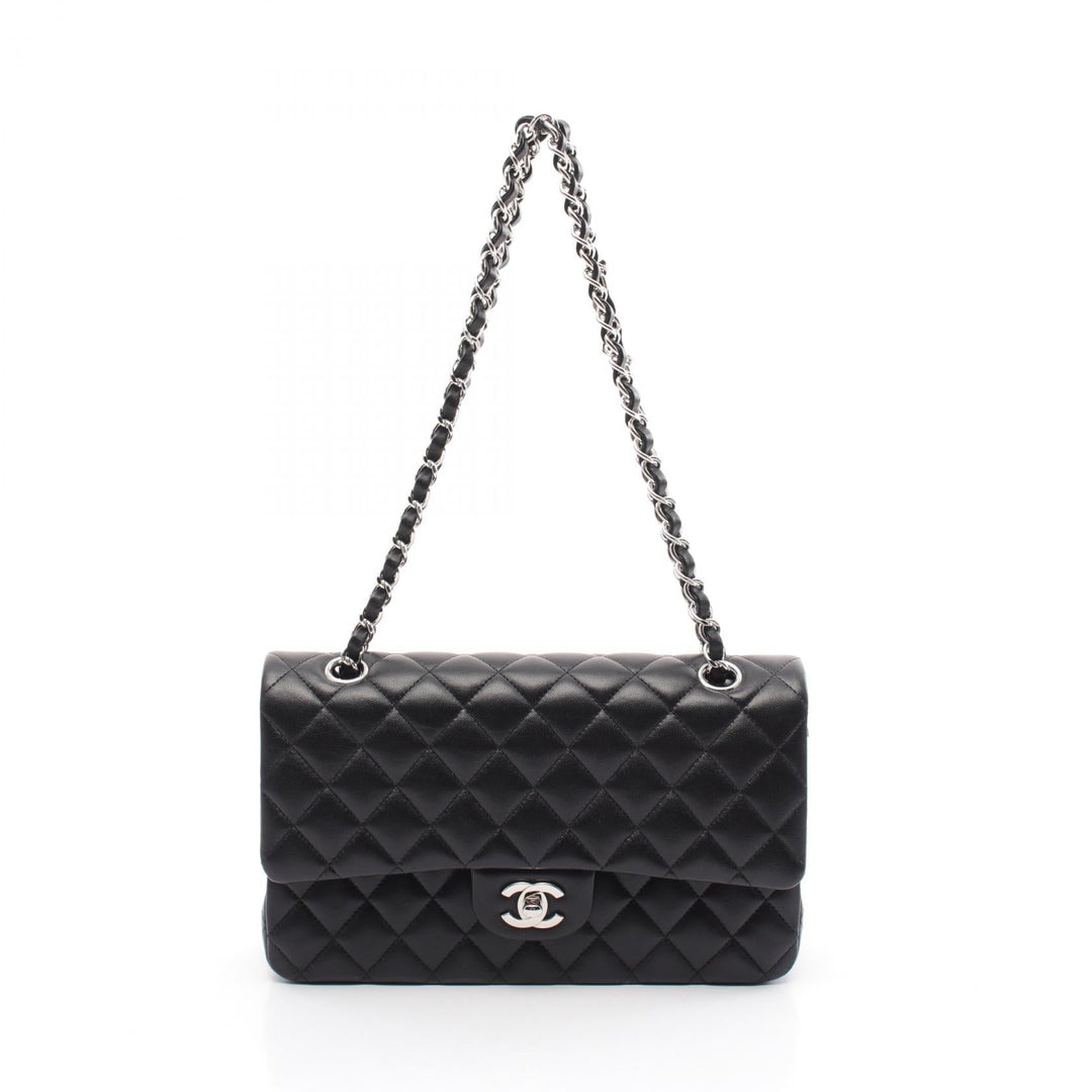 Top Quality Chanel Lambskin Matelasse W Flap Shoulder Bag A01112
