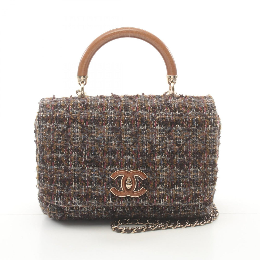 Top Quality Chanel Fabric Top Handle Shoulder Bag