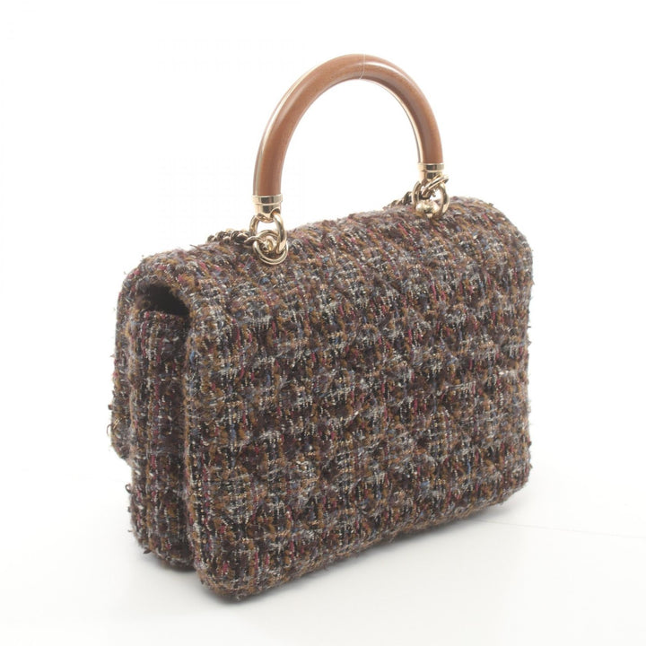 Top Quality Chanel Fabric Top Handle Shoulder Bag
