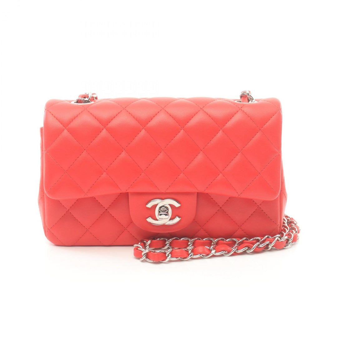 Top Quality Chanel Mini Matelasse 20 Shoulder Bag Red Lambskin