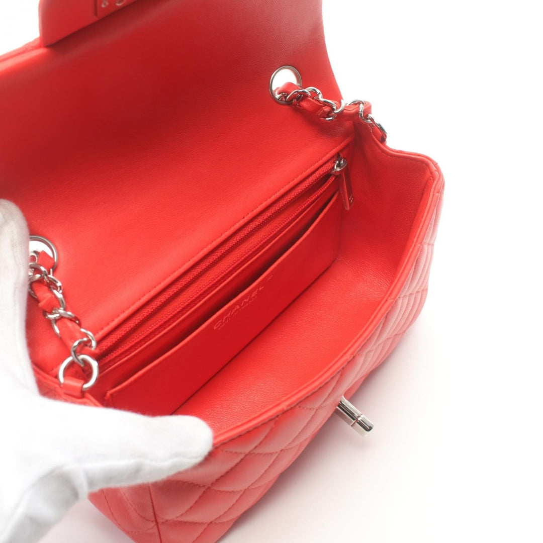Top Quality Chanel Mini Matelasse 20 Shoulder Bag Red Lambskin
