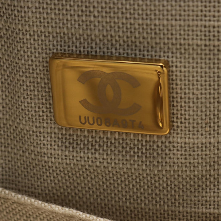 Top Quality Chanel Deauville Small Tote Canvas Leather