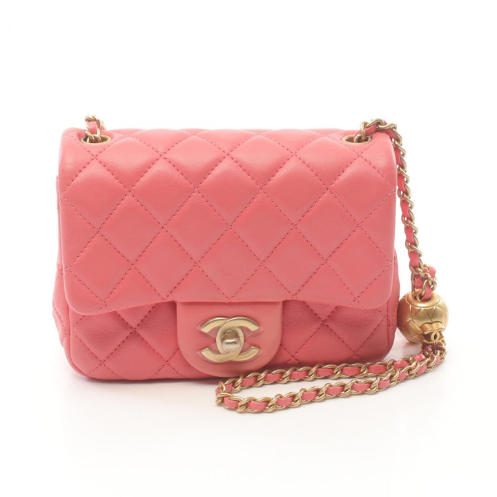 Top Quality Chanel Lambskin Matelasse Shoulder Bag Pink