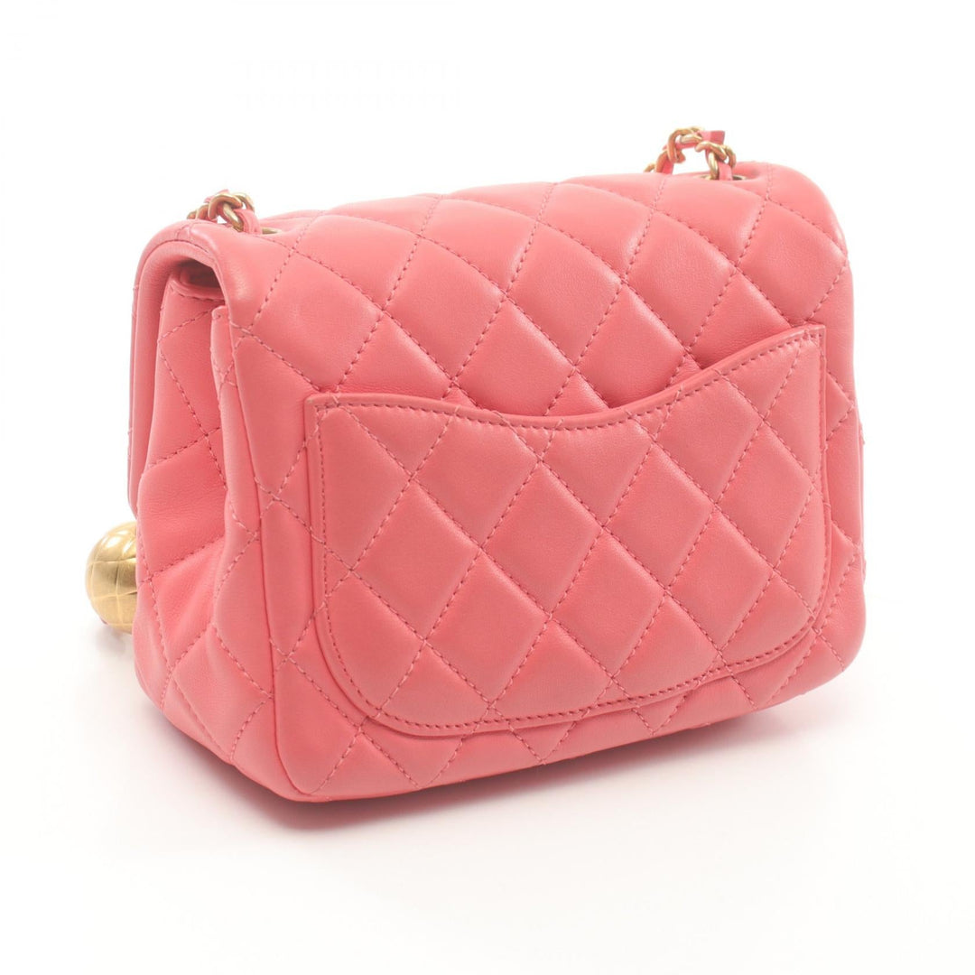 Top Quality Chanel Lambskin Matelasse Shoulder Bag Pink