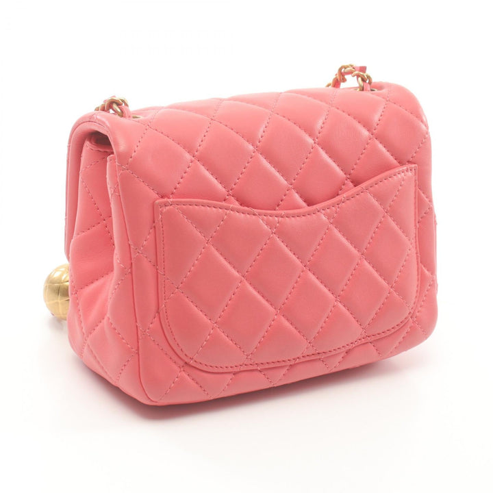 Top Quality Chanel Lambskin Matelasse Shoulder Bag Pink